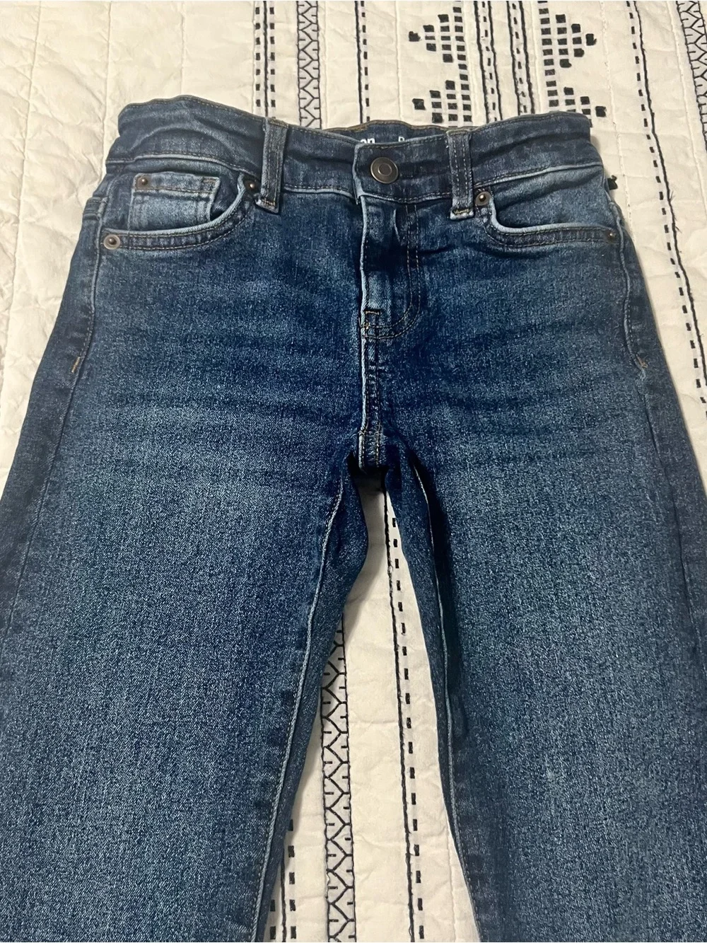 Amazon Dark Blue Kids Slim Boot Cut Jeans